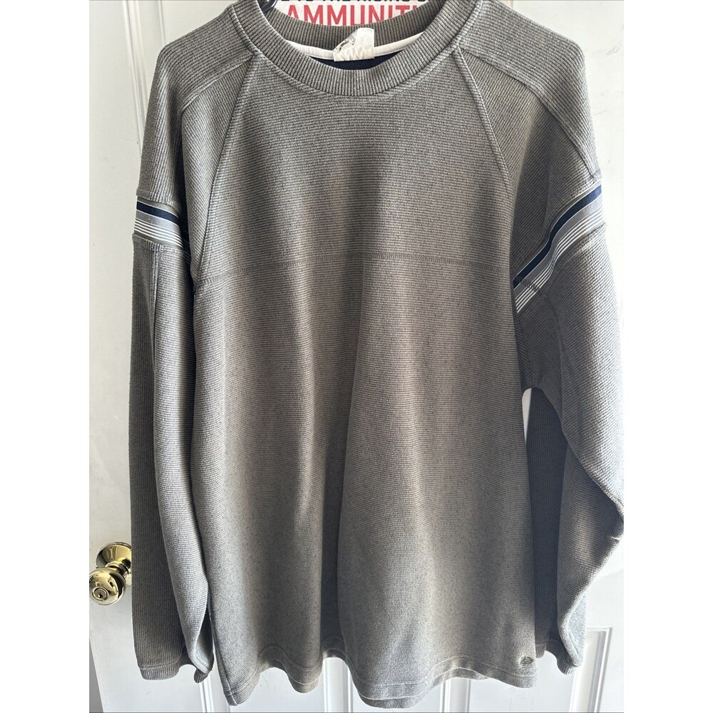 Vintage Extreme Gear This XL Y2K Pullover Is Olive Green, Waffle Knit Pullover